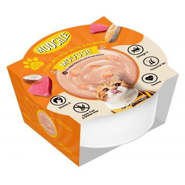 Moochie Cup Mousse Tuna with Salmon 85g