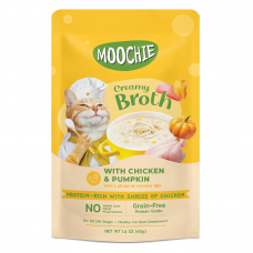 Moochie Pouch Creamy Broth Chicken & Pumpkin 40g, MC-1939, cat Treats, Moochie, cat Food, catsmart, Food, Treats