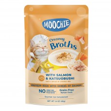 Moochie Pouch Creamy Broth Salmon & Katsuobushi 40g