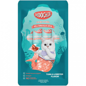 Moochie Pouch Fairy Puree Tuna & Lobster 75gx5