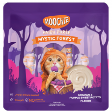 Moochie Pouch Fairy Purée Chic & Purple Sweet Potato 375g, MC-2844 ( 2 pouches), cat Treats, Moochie, cat Food, catsmart, Food, Treats