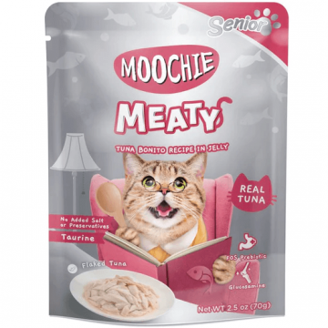 Moochie Pouch Meaty Tuna Bonito In Jelly Senior 70g