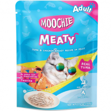 Moochie Pouch Meaty Tuna & Chicken Breast In Jelly, MC-2158 (12 pouches), cat Wet Food, Moochie, cat Food, catsmart, Food, Wet Food