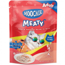 Moochie Pouch Meaty Tuna & Kanikama In Jelly 70g, MC-2172, cat Wet Food, Moochie, cat Food, catsmart, Food, Wet Food