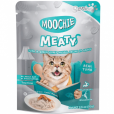 Moochie Pouch Meaty Tuna & Mussel In Gravy Senior 70g, MC-2165, cat Wet Food, Moochie, cat Food, catsmart, Food, Wet Food