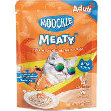 Moochie Pouch Meaty Tuna & Salmon In Jelly 70g, MC-2189, cat Wet Food, Moochie, cat Food, catsmart, Food, Wet Food