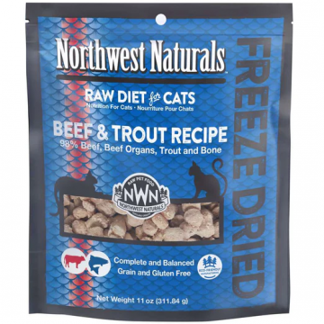 Northwest Freeze Dried Raw Diet Beef & Trout 11oz