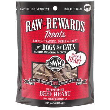 Northwest Freeze Dried Treat Raw Rewards Beef Heart 3oz