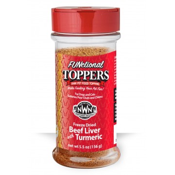 Northwest Pet Food Topper Functional Beef Liver with Turmeric 5.5oz