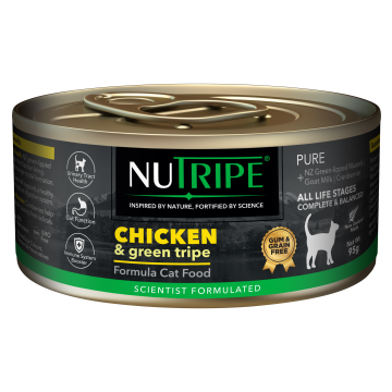 Nutripe Pure Gum and Grain Free Chicken and Green Tripe 95g (6 cans)