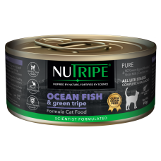 Nutripe Pure Gum and Grain Free Ocean Fish and Green Tripe 95g, NUT3725, cat Wet Food, Nutripe , cat Food, catsmart, Food, Wet Food