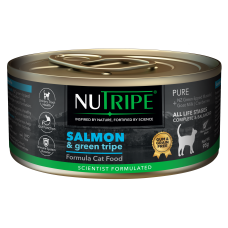 Nutripe Pure Gum and Grain Free Salmon and Green Tripe 95g, NUT3724, cat Wet Food, Nutripe , cat Food, catsmart, Food, Wet Food