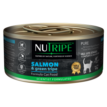 Nutripe Pure Gum and Grain Free Salmon and Green Tripe 95g (6 cans)