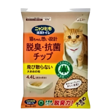NyanTomo  Litter Natural Wood Large Grains 4.4L, 4901070580002, cat Scoops / Toilet Accessories, NyanTomo, cat Housing Needs, catsmart, Housing Needs, Scoops / Toilet Accessories