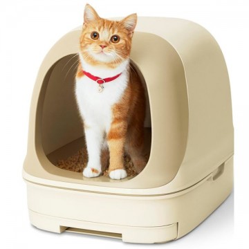 NyanTomo Clean Toilet Dome Set Brown