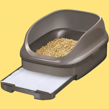 NyanTomo Clean Toilet Dome Set Brown