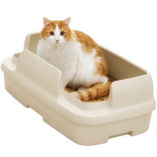 Nyantomo Clean Toilet Relaxing Light Beige, 4901070575046, cat Scoops / Toilet Accessories, NyanTomo, cat Housing Needs, catsmart, Housing Needs, Scoops / Toilet Accessories