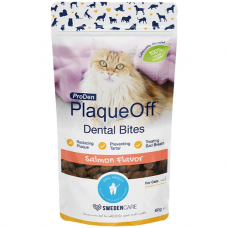 ProDen Treat PlaqueOff Dental Bites Salmon 60g, SC-3523, cat Dental / Oral Care, ProDen, cat Food, catsmart, Food, Dental / Oral Care