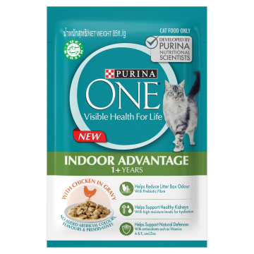 Purina One Wet Food Pouch Indoor Advantage 70g (12 packs)