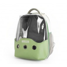 Rubeku Pet Carrier Breathable Travel Space Capsule Grey with Green, 91545661, cat Bags / Carriers, Rubeku, cat Accessories, catsmart, Accessories, Bags / Carriers