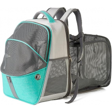 Rubeku Pet Carrier Expandable Backpack Tiffany Blue, CS2023000649, cat Bags / Carriers, Rubeku, cat Accessories, catsmart, Accessories, Bags / Carriers