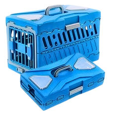 Rubeku Pet Carrier Foldable Capsule L Blue, CS2022000368, cat Bags / Carriers, Rubeku, cat Accessories, catsmart, Accessories, Bags / Carriers