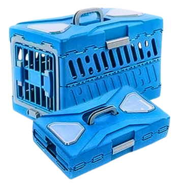 Rubeku Pet Carrier Foldable Capsule L Blue
