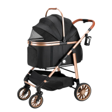 Rubeku Pet Stroller (C303) Khaki/Black, C303-Khaki/Black, cat Bags / Carriers, Rubeku, cat Accessories, catsmart, Accessories, Bags / Carriers