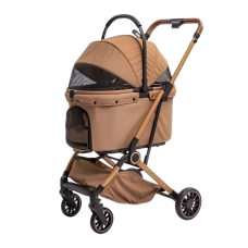 Rubeku Pet Stroller (D01) Brown Rubeku Pet Stroller (D01) Brown, D01-BROWN, cat Bags / Carriers, Rubeku, cat Accessories, catsmart, Accessories, Bags / Carriers
