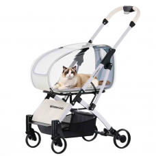 Rubeku Pet Stroller (G740) Transparent, G740-Transparent, cat Bags / Carriers, Rubeku, cat Accessories, catsmart, Accessories, Bags / Carriers