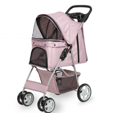 Rubeku Pet Stroller (PTST-02) Pink, PTST-02-PK, cat Pram / Stroller, Rubeku, cat Accessories, catsmart, Accessories, Pram / Stroller