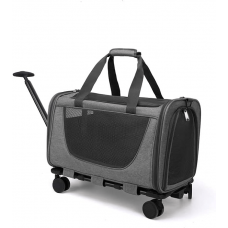 Rubeku Pet Trolley Bag Grey, CS2023000636, cat Bags / Carriers, Rubeku, cat Accessories, catsmart, Accessories, Bags / Carriers