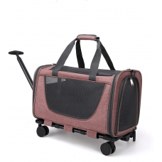 Rubeku Pet Trolley Bag Pink, CS2023000632, cat Bags / Carriers, Rubeku, cat Accessories, catsmart, Accessories, Bags / Carriers