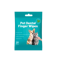 Rubeku Wipes Dental Finger Wipes for (20 pcs) x 4 packs