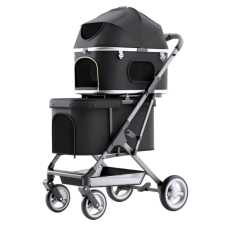 Rubeku Pet Stroller (822) Black, 822-BLUE, cat Bags / Carriers, Rubeku, cat Accessories, catsmart, Accessories, Bags / Carriers