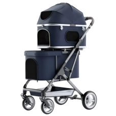 Rubeku Pet Stroller (822) Blue, 822-GREY, cat Bags / Carriers, Rubeku, cat Accessories, catsmart, Accessories, Bags / Carriers
