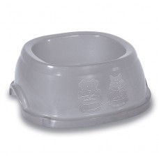 Stefanplast Bowl Break Square Dish 4 Stone Grey, ST96138G, cat Bowl / Feeding Mat, Stefanplast, cat Accessories, catsmart, Accessories, Bowl / Feeding Mat