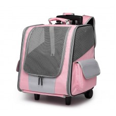 Topsy Pet Carrier Trolley Pink, 725012-Pink, cat Bags / Carriers, Topsy, cat Accessories, catsmart, Accessories, Bags / Carriers