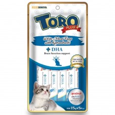 Toro Plus White Meat Tuna With Katsuobushi Treats 75g (3 packs), 61214 (3 packs), cat Treats, Toro Toro, cat Food, catsmart, Food, Treats