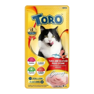 Toro Toro Tuna & Mixed Seafood Treat  75g (3 packs)