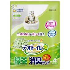 UniCharm Litter Refill Paper Pellets Green Tea Scent 4L x 3, UCPC8075 (3 Packs), cat Paper, Unicharm, cat Litter, catsmart, Litter, Paper