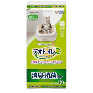 Unicharm Litter Sheets Anti-bacterial Fragrance Free (10pcs/Pack)