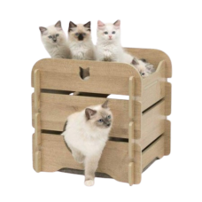 Vesper Cottage Oak, 52112, cat Scratching Furniture, Vesper, cat Housing Needs, catsmart, Housing Needs, Scratching Furniture
