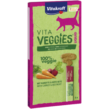 Vitakraft Cat Treats Vita Veggies Liquid Carrot (6x15g) 2 packs