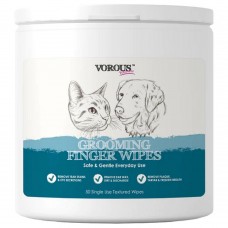 Vorous Pet Grooming Finger Wipes 50pcs, VOR-FW, cat Wet Wipes, Vorous, cat Grooming, catsmart, Grooming, Wet Wipes