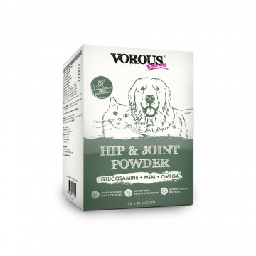 Vorous Wellness Pet Supplement Powder Hip & Joint 3gx30 sachets