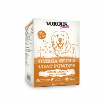 Vorous Wellness Pet Supplement Powder Skin & Coat 3gx30 sachets Vorous Wellness Pet Supplement Powder Skin & Coat 3gx30 sachets