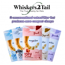 Whiskers2Tail Tofu Cat Litter 7L PROMO: Bundle Of 2 Ctns, W2T-2ctn, cat Tofu, Whiskers2Tail, cat Litter, catsmart, Litter, Tofu