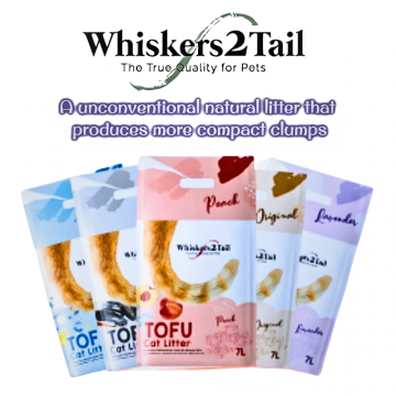 Whiskers2Tail Tofu Cat Litter 7L PROMO: Bundle Of 2 Ctns