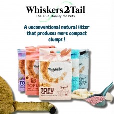 Whiskers2Tail Tofu Cat Litter 7L PROMO: Bundle Of 3 Ctns, W2T-3ctn, cat Tofu, Whiskers2Tail, cat Litter, catsmart, Litter, Tofu
